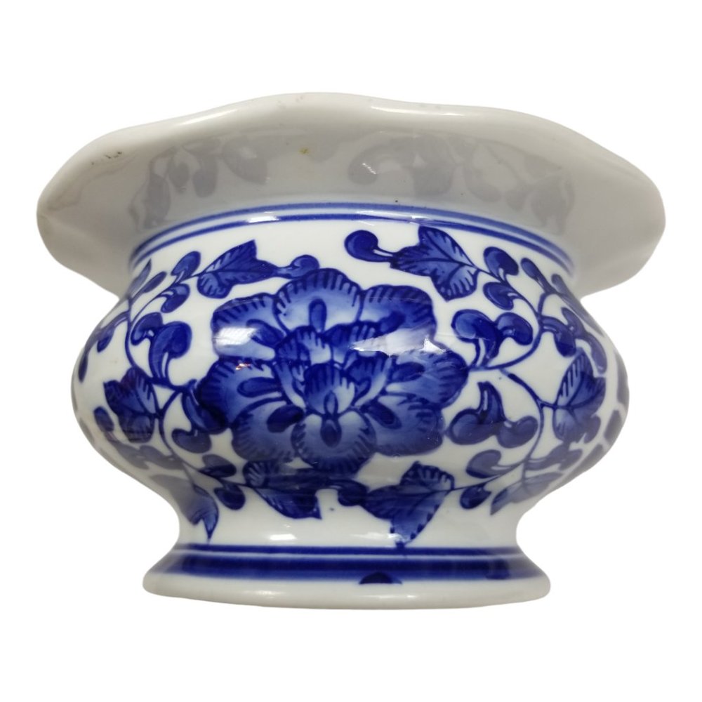 Double Happiness Chinese Ginger Jar Blue & White Classic Lidded Porcelain - Picture 8 of 14